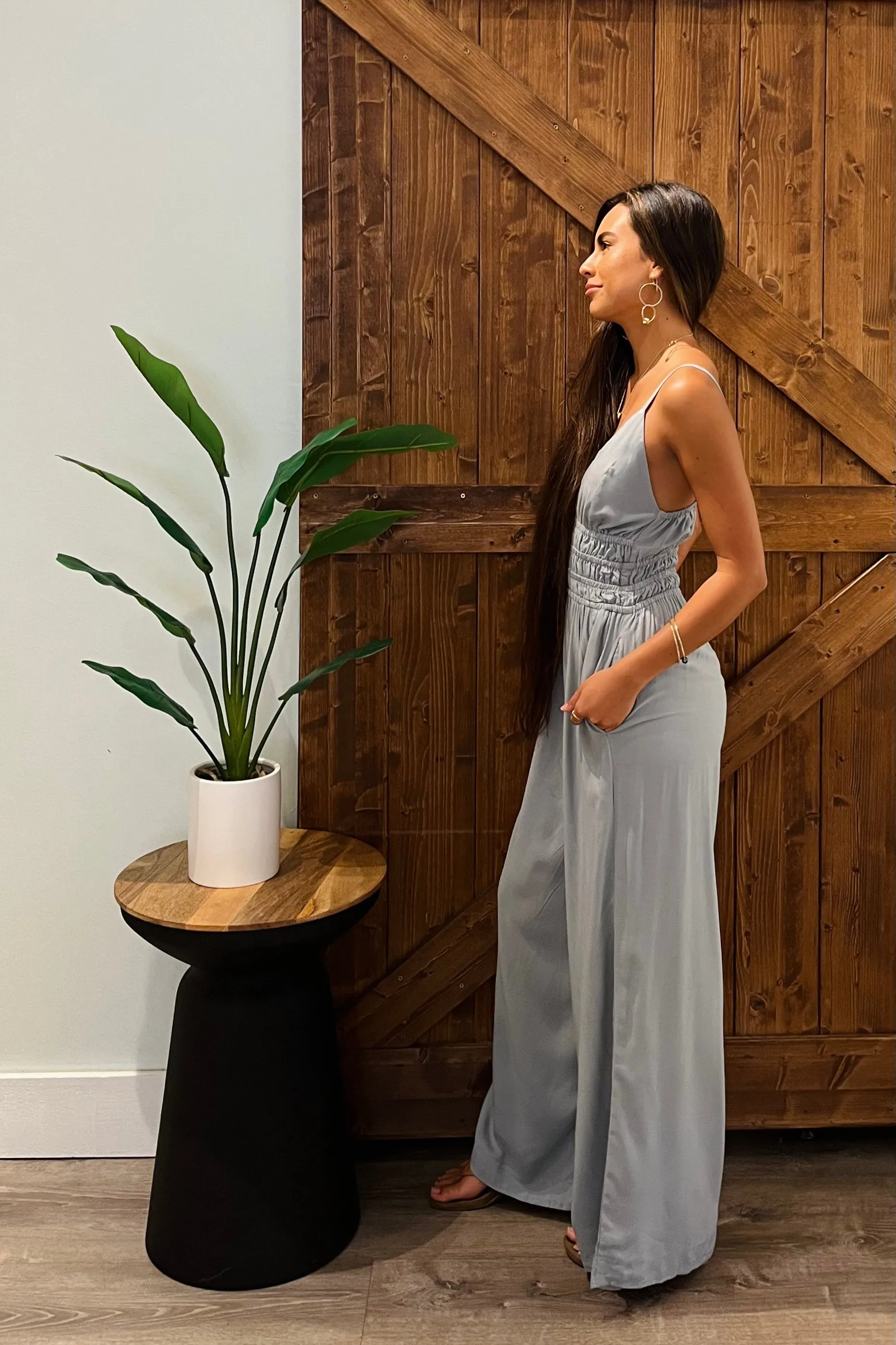 Opal Jumpsuit / Silver Grey