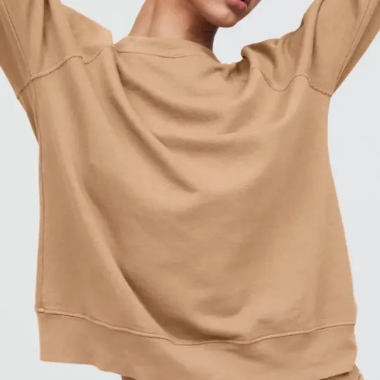 organic terry raglan sweatshirt