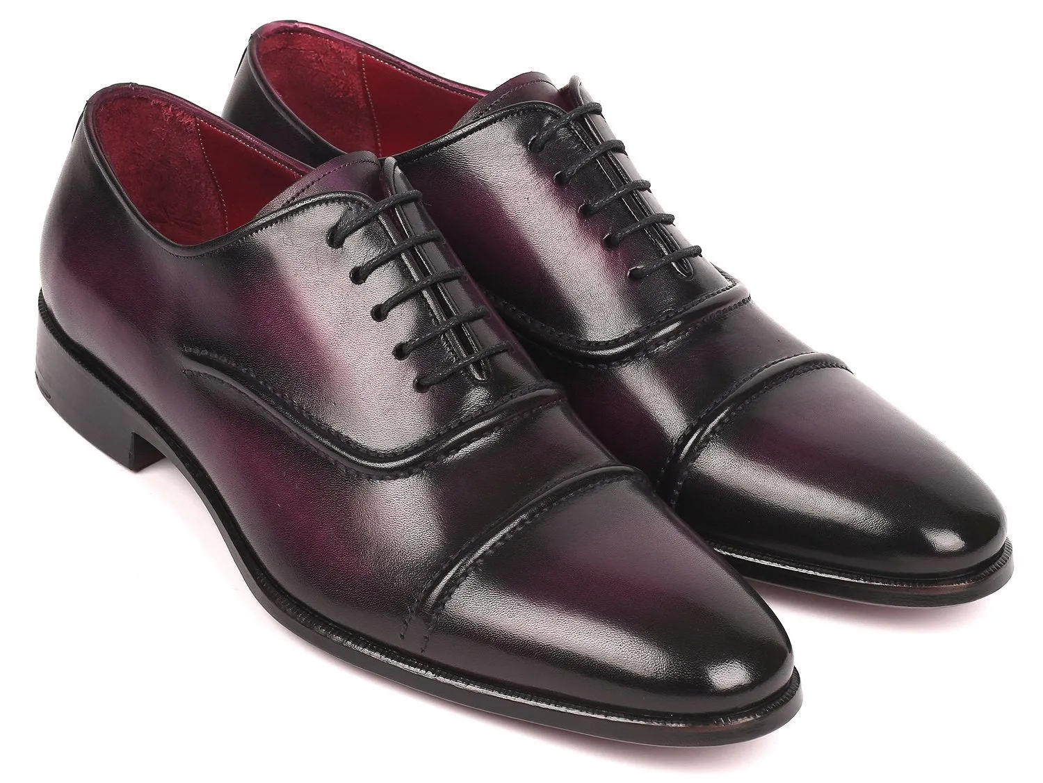 Paul Parkman Men's Cap-Toe Oxfords Purple (ID#077-PRP)