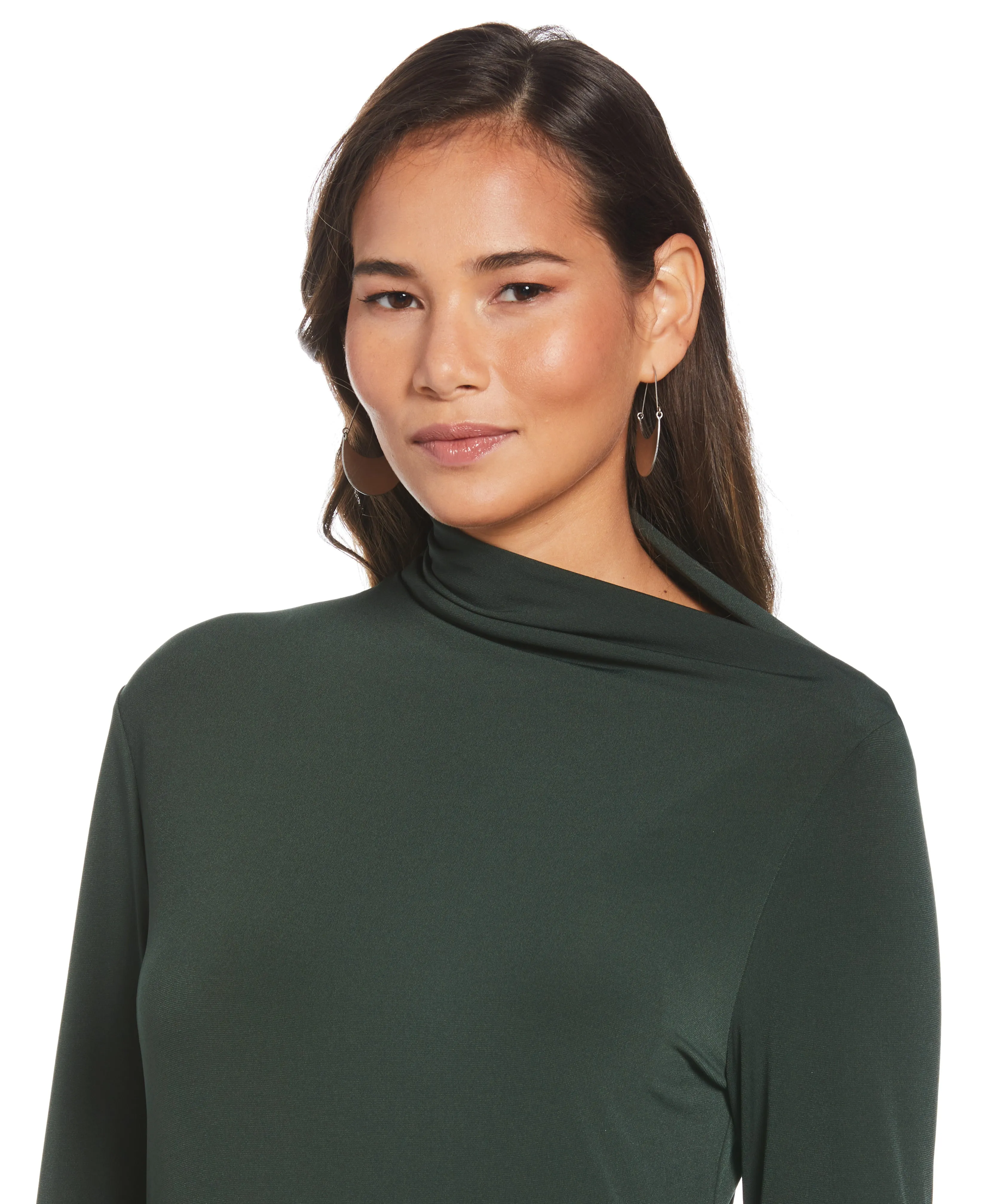 Petite Draped Knit Top