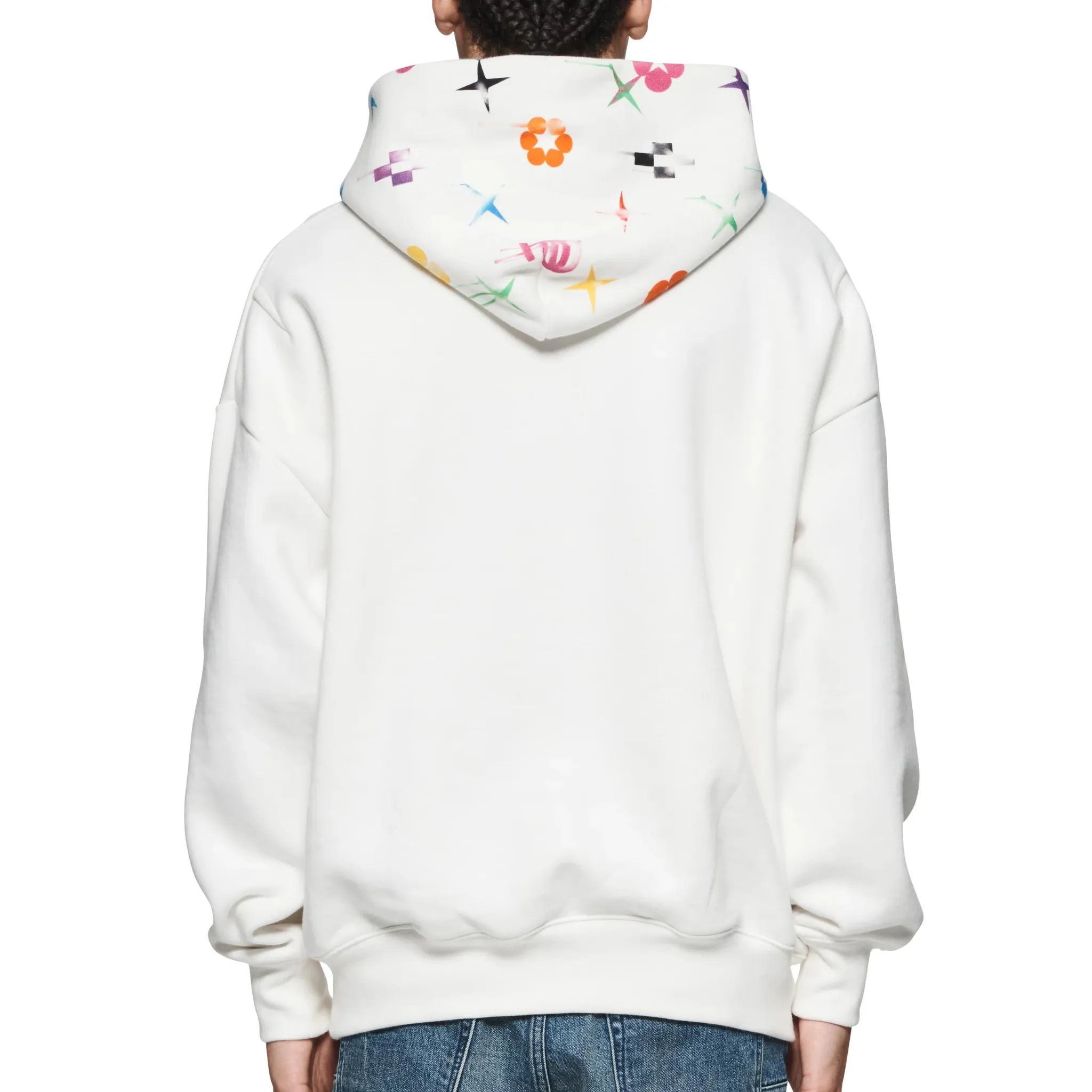 Purple Brand Paint Monogram Off White Hoodie (P401-HCMP124)