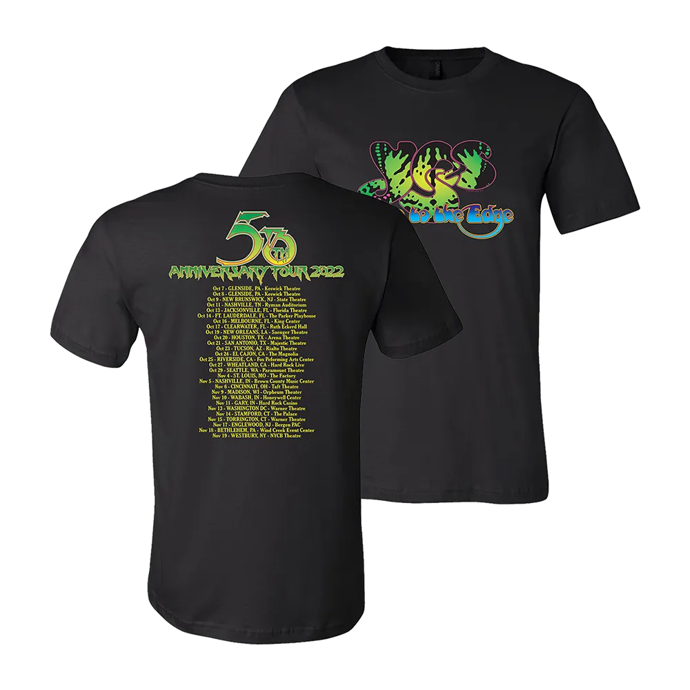 "Close to the Edge" 50th Anniversary US 2022 Tour T-shirt