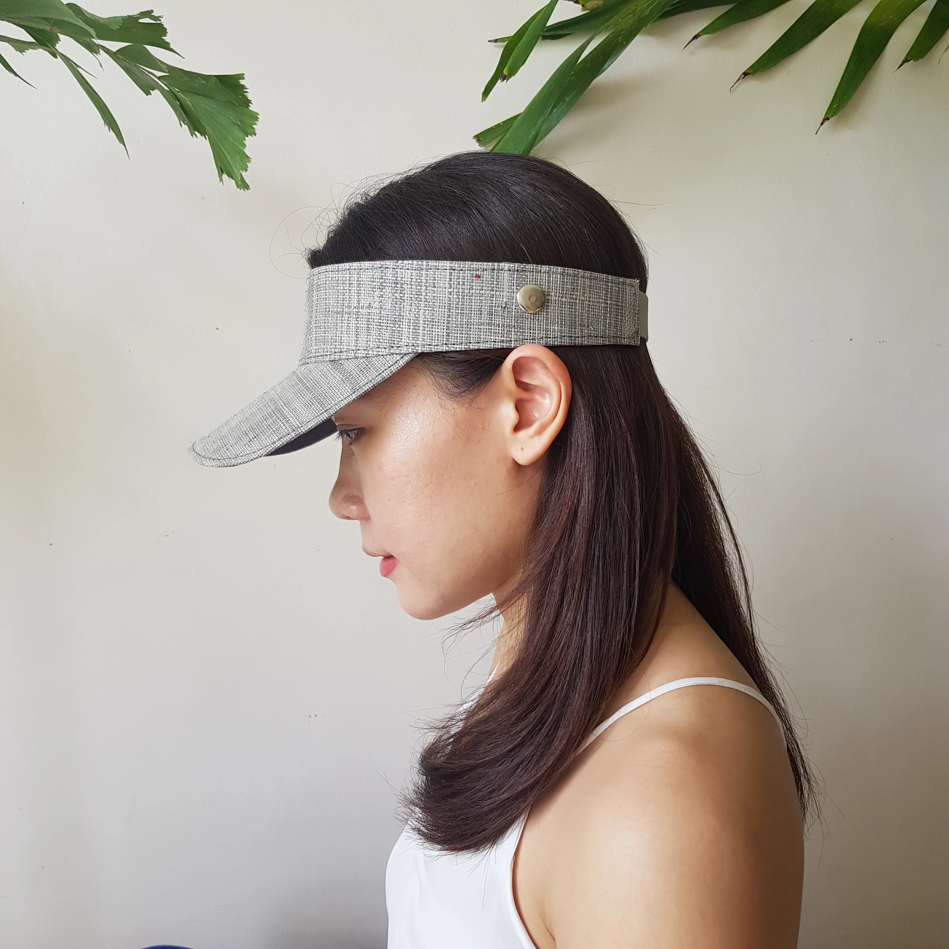 Raffia Visor   Face Shield (Gray)