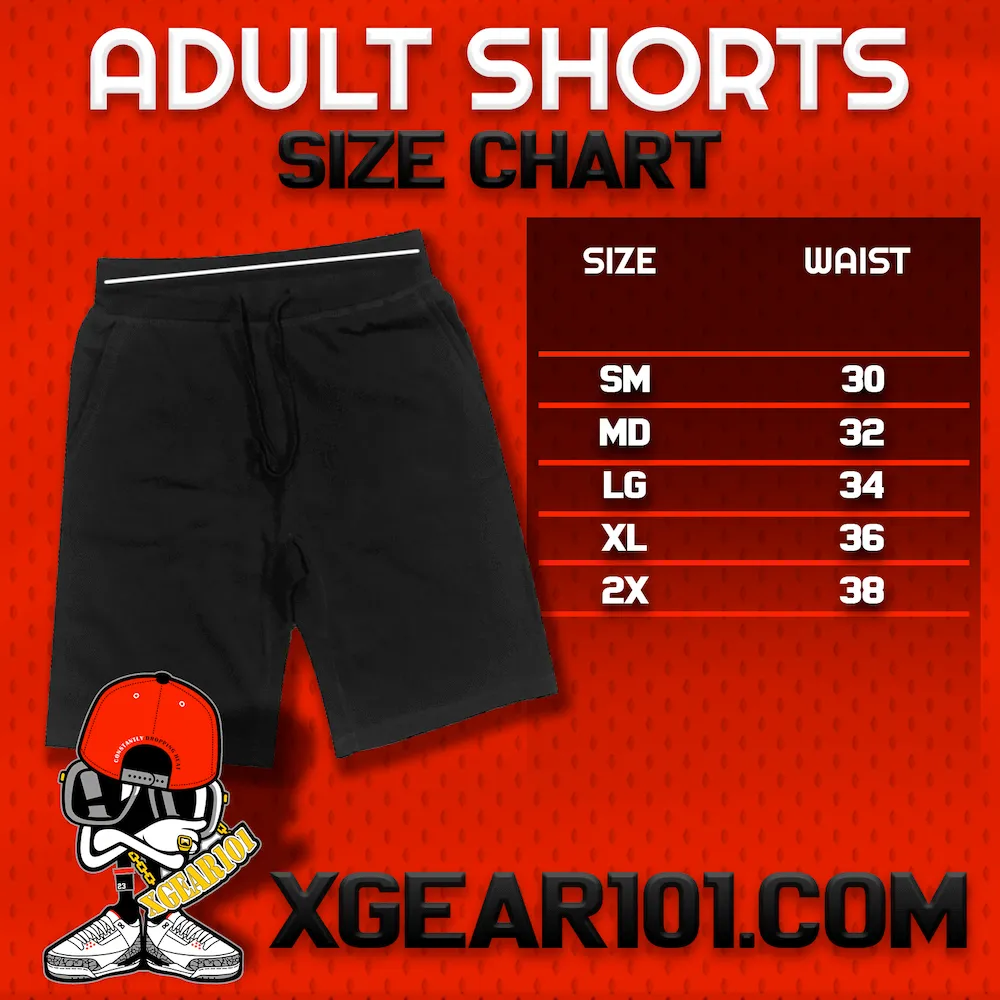 RED BELONGS TO THE GAME : Black Cotton Terry Fleece Shorts