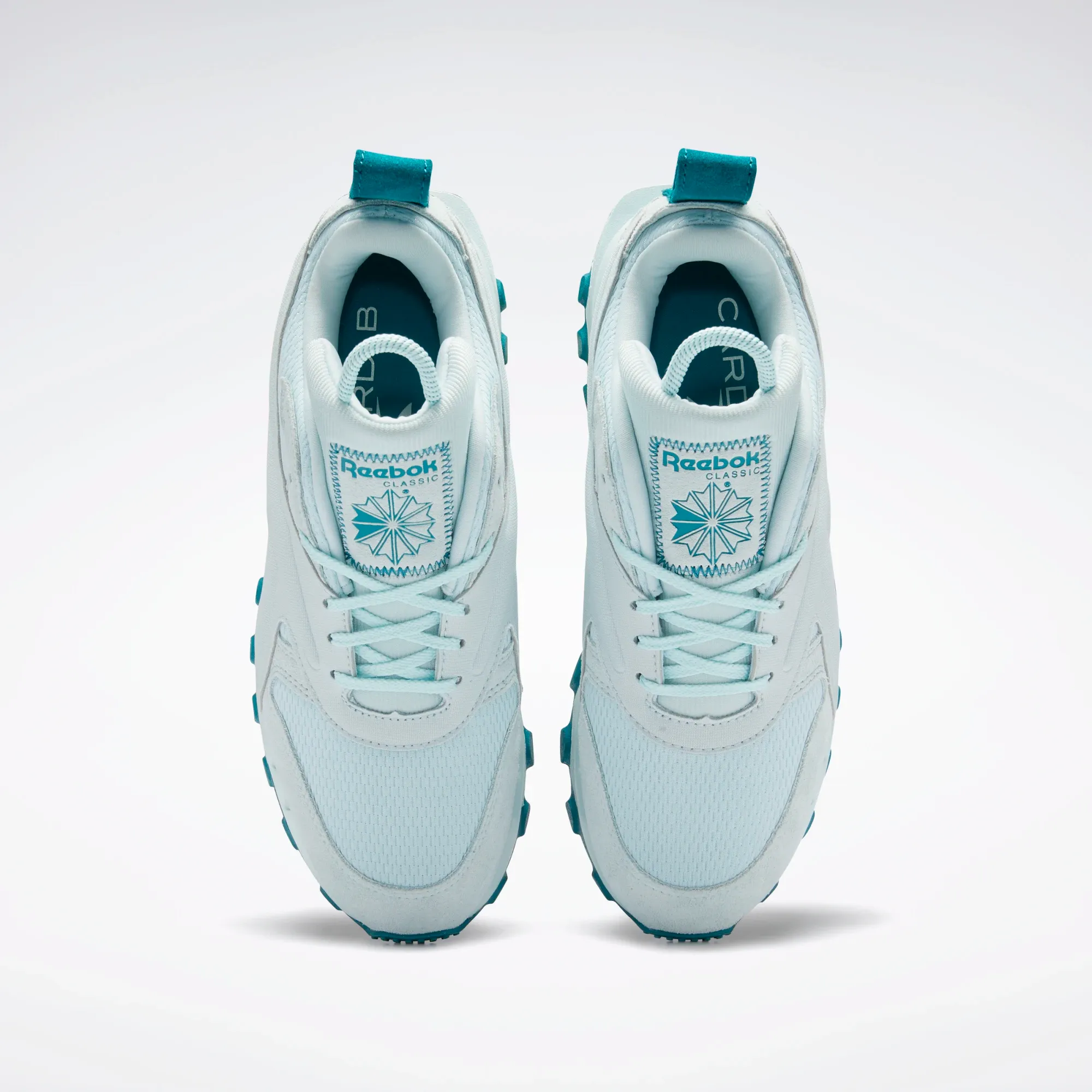 Reebok Women's Cardi B Classic Leather V2 Women's Shoes - Whisper Blue / Seaport Teal