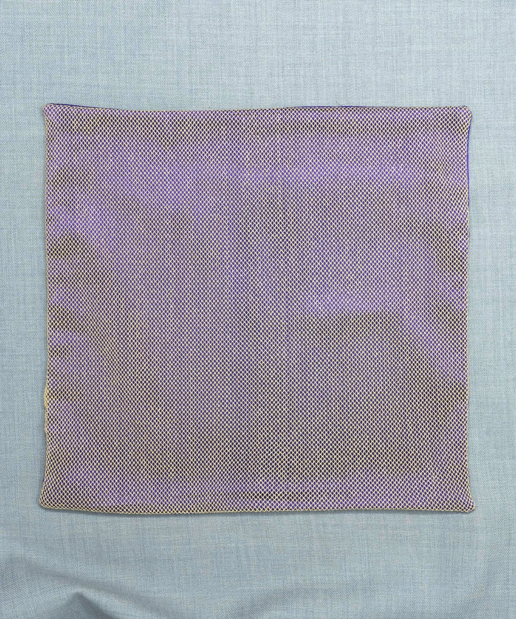 Regal Net Purple Pocket Square