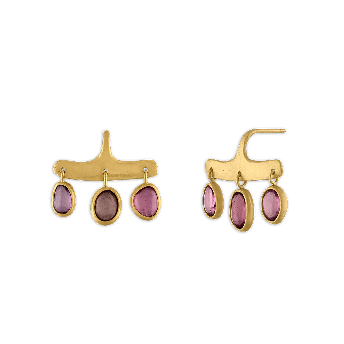 Rose Sapphire Syca Earrings