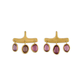 Rose Sapphire Syca Earrings