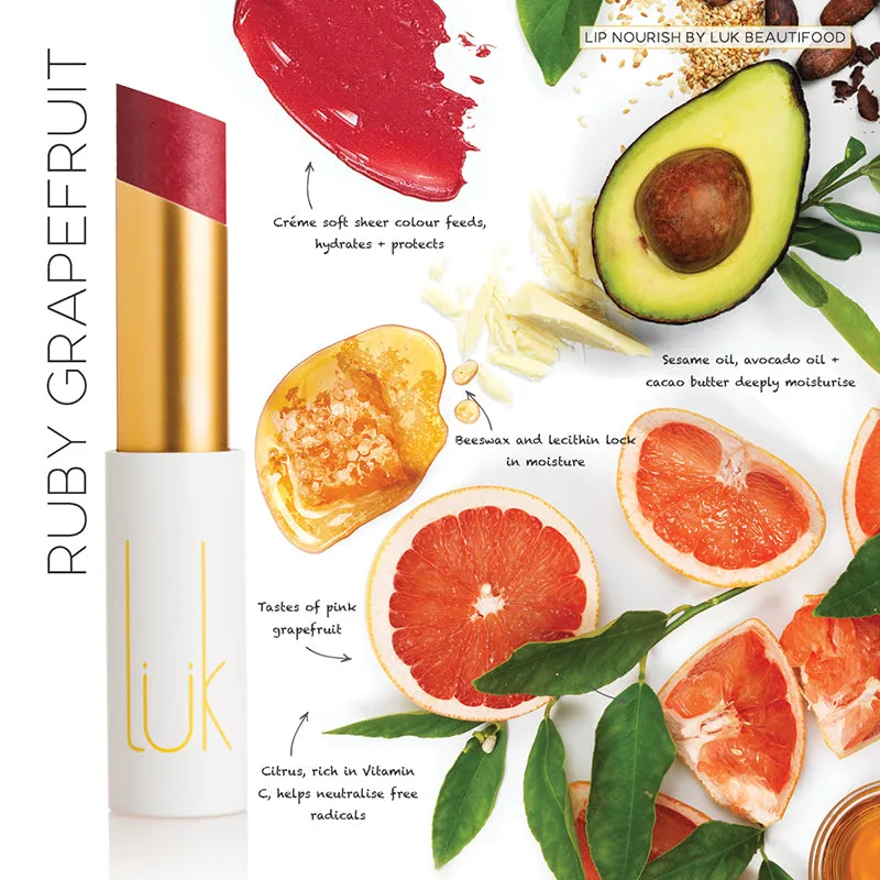 Ruby Grapefruit Lip Nourish - 100% Natural