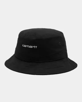 Script Bucket Hat | Black / White