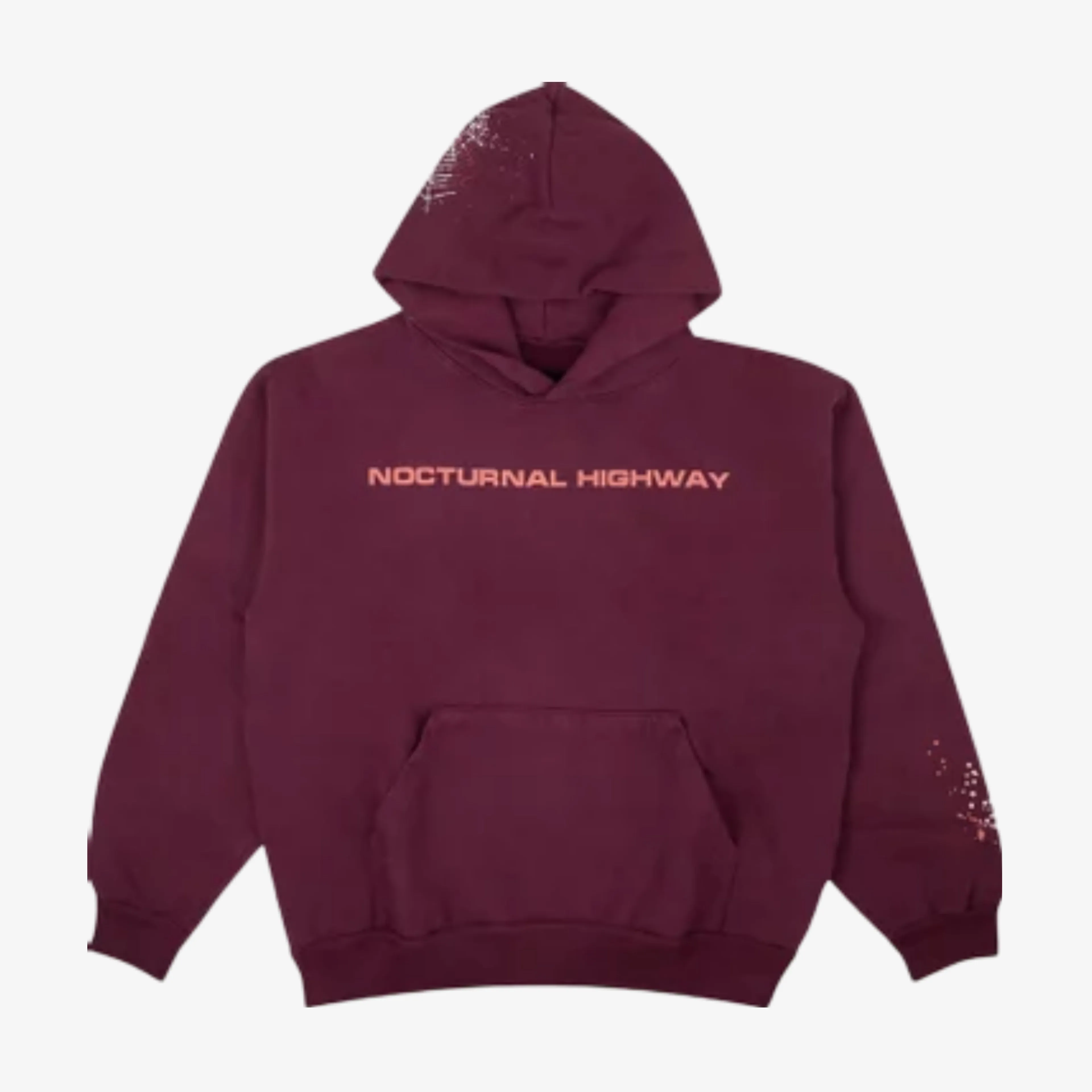 Sp5der 'Nocturnal Highway' Pullover Hoodie Dark Purple FW22