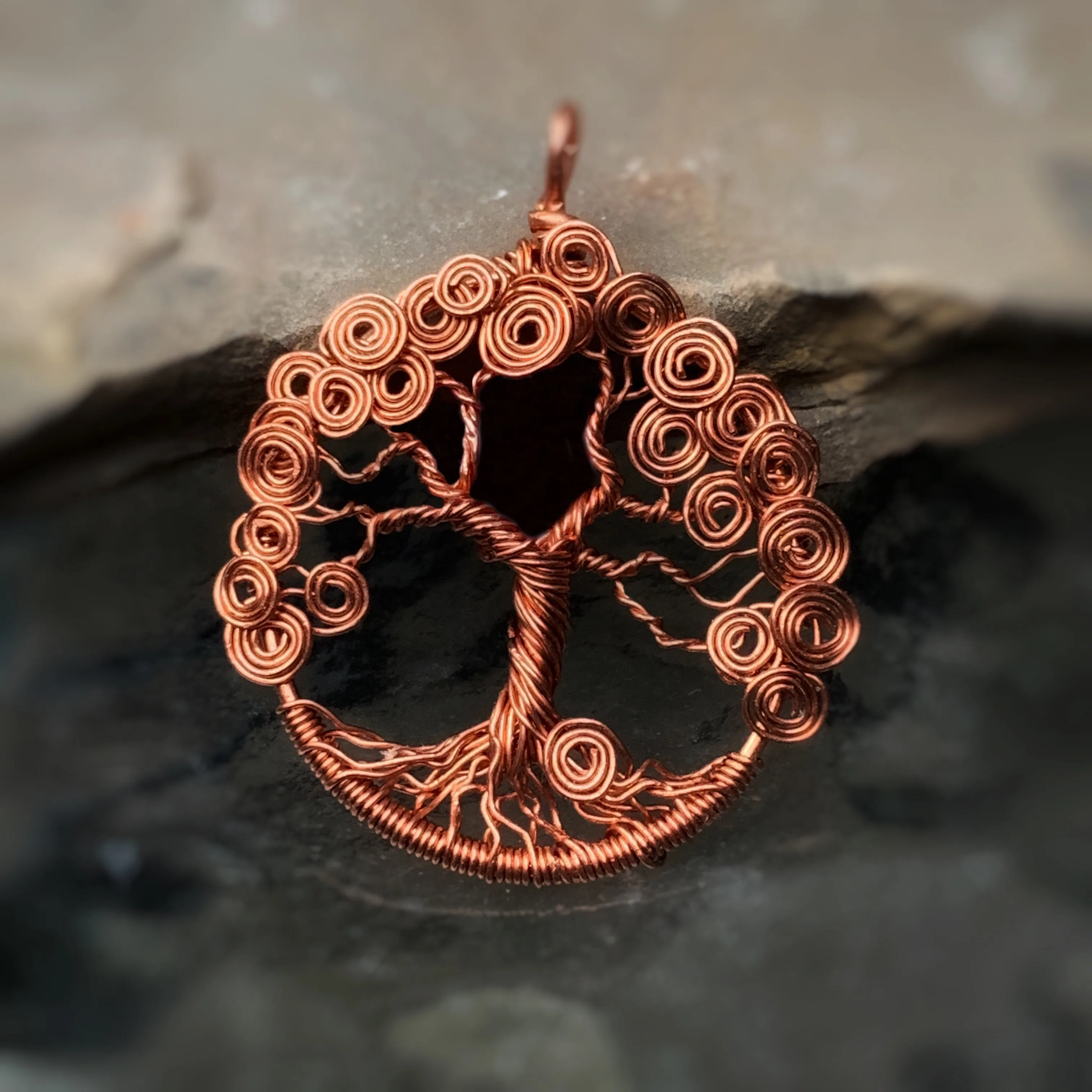 Spiral Tree of Life in Copper