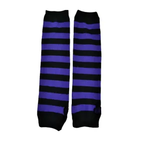 STRIPE ARMWARMERS Purple/Blk