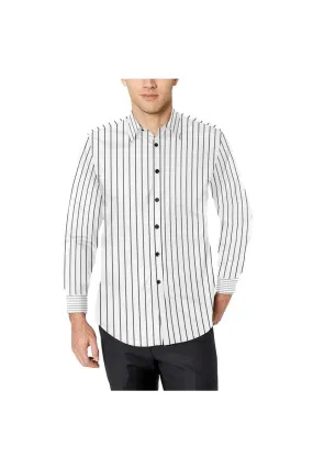 Striped Men's All Over Print Casual Dress Shirt (Model T61)