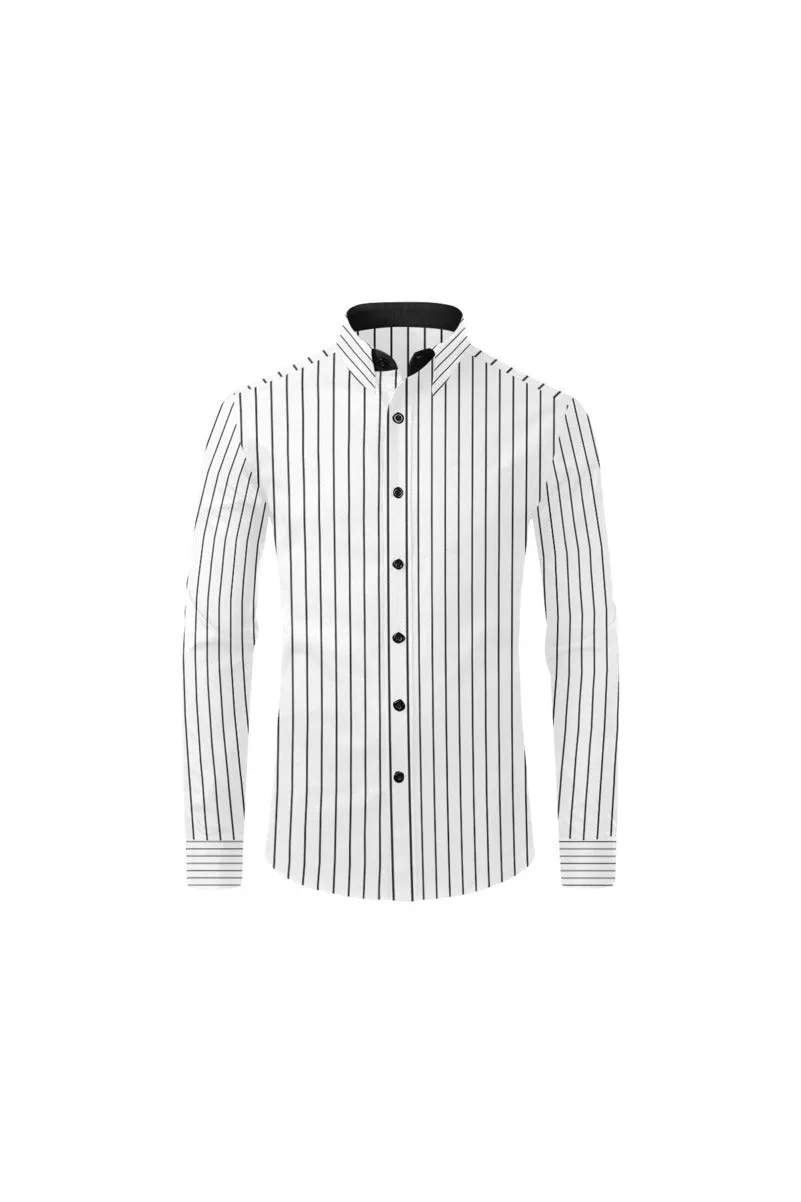 Striped Men's All Over Print Casual Dress Shirt (Model T61)