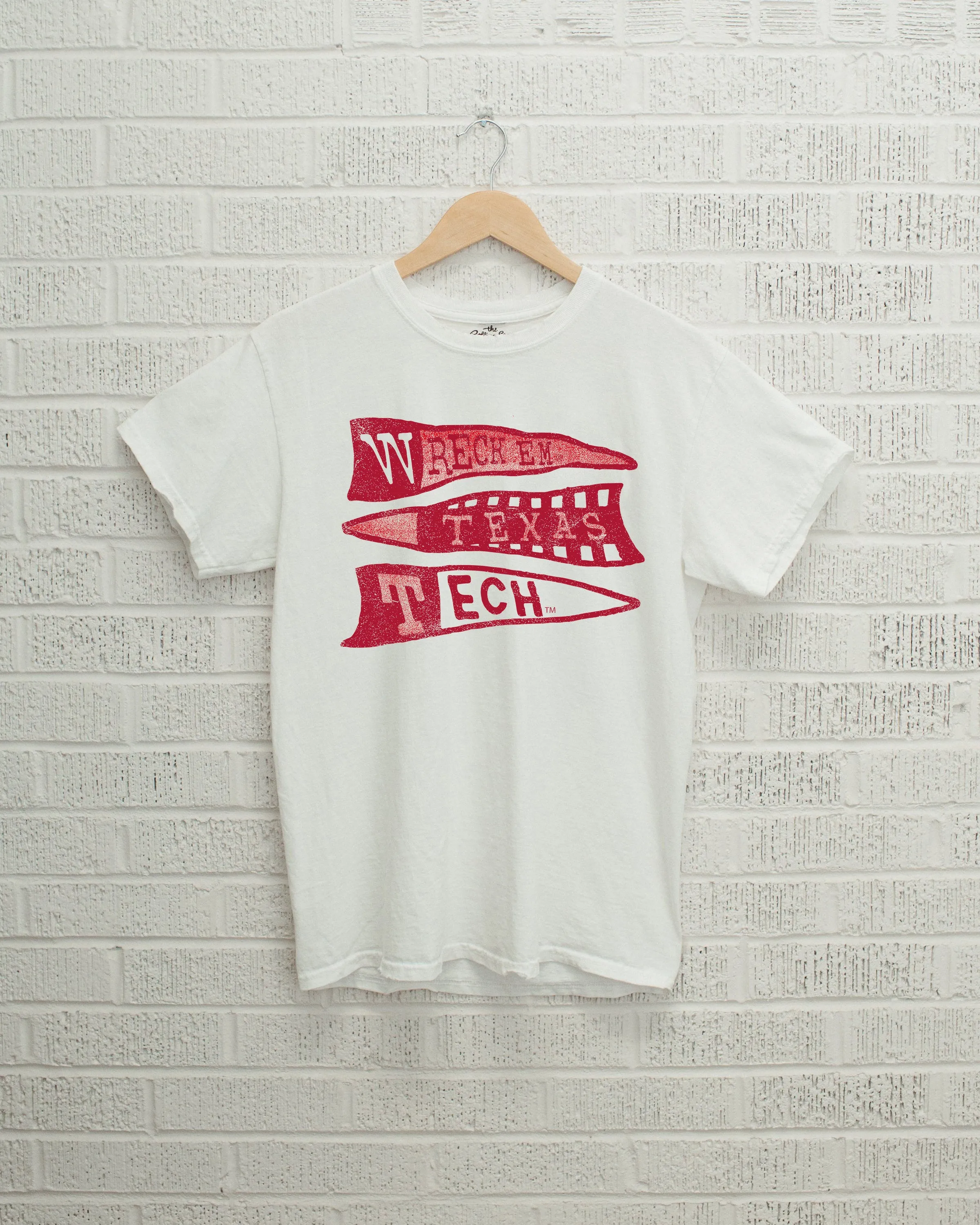 Texas Tech Pennant White Tee