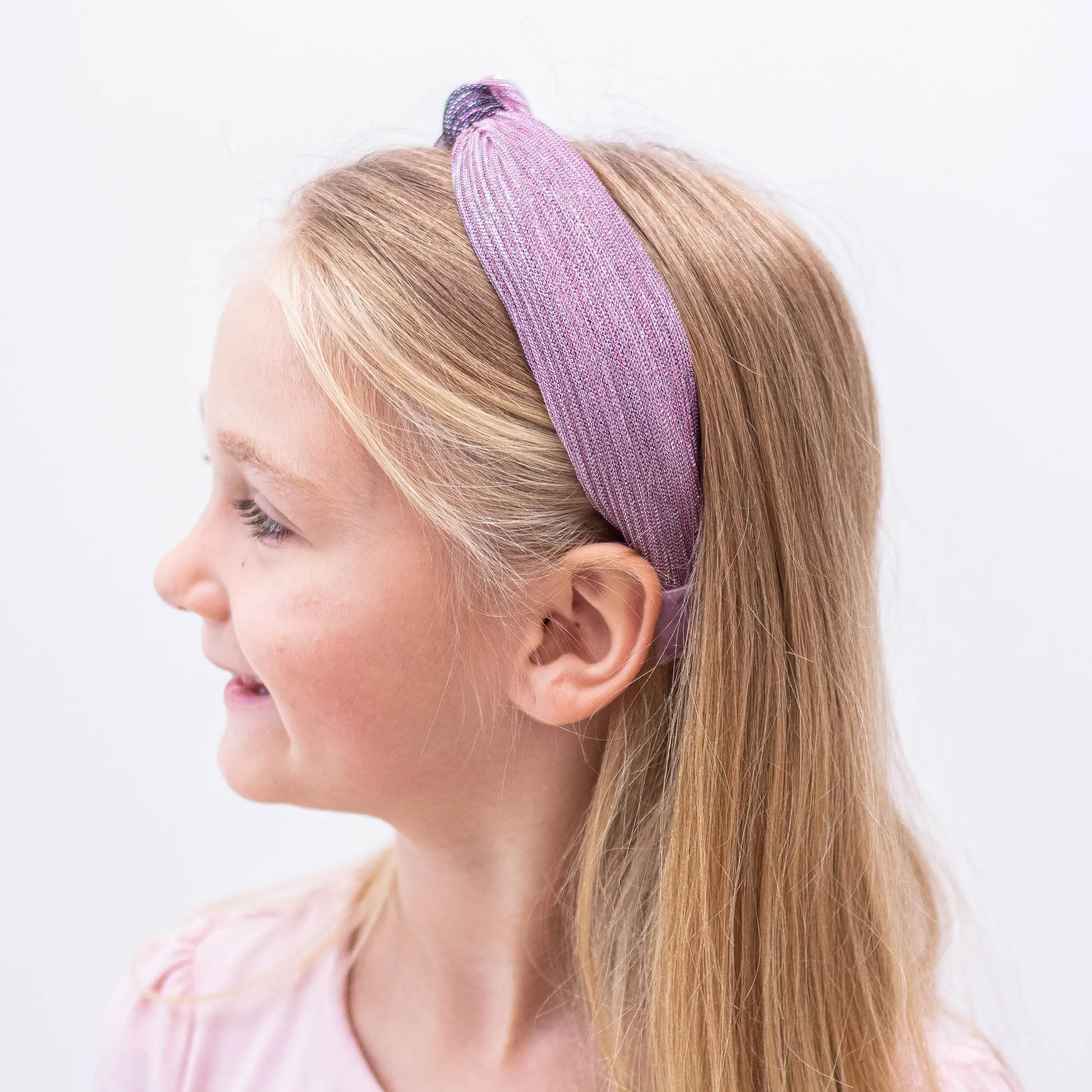 Two Tone Pleated Knot Headbands - 3 Pack