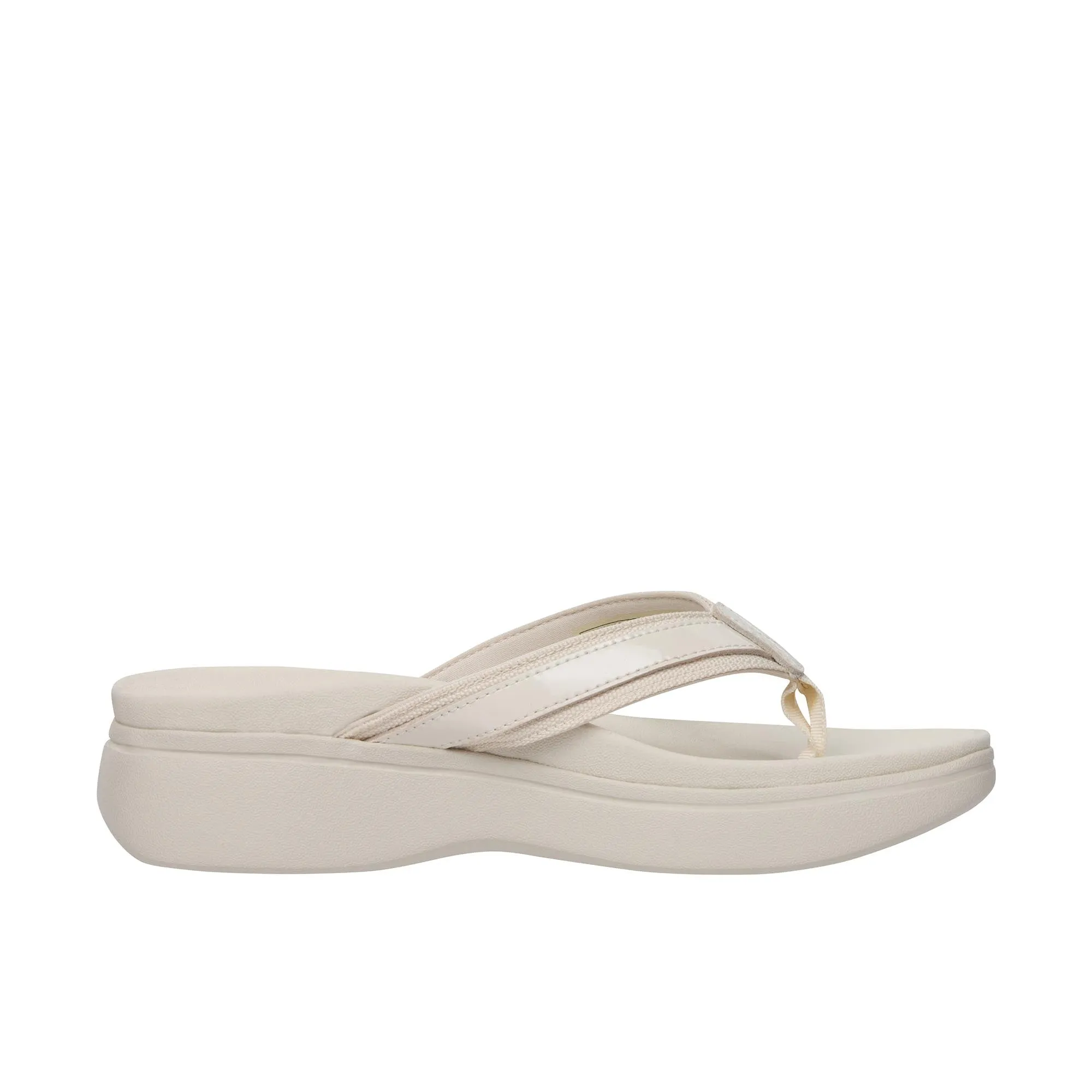 Vionic Womens High Tide II Platform Sandal Cream