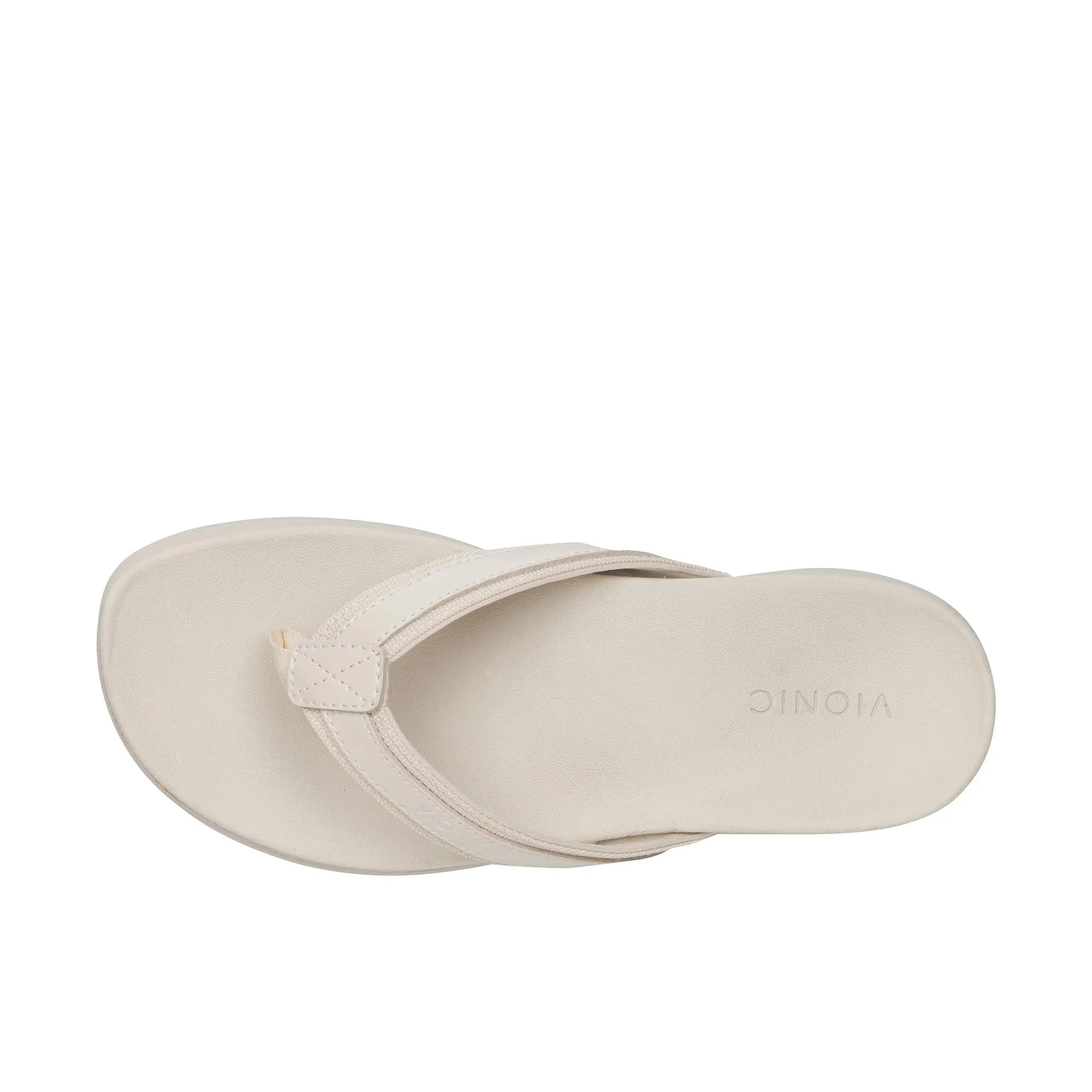 Vionic Womens High Tide II Platform Sandal Cream