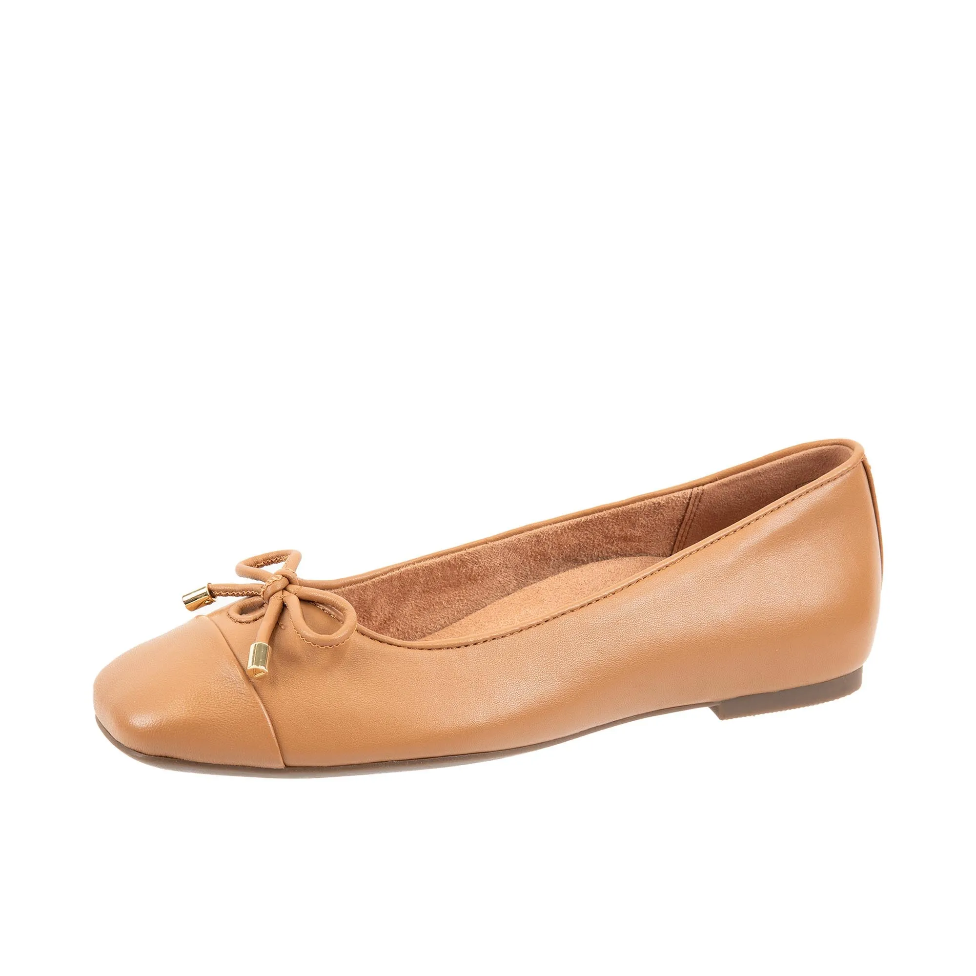 Vionic Womens Klara Ballet Flat Camel