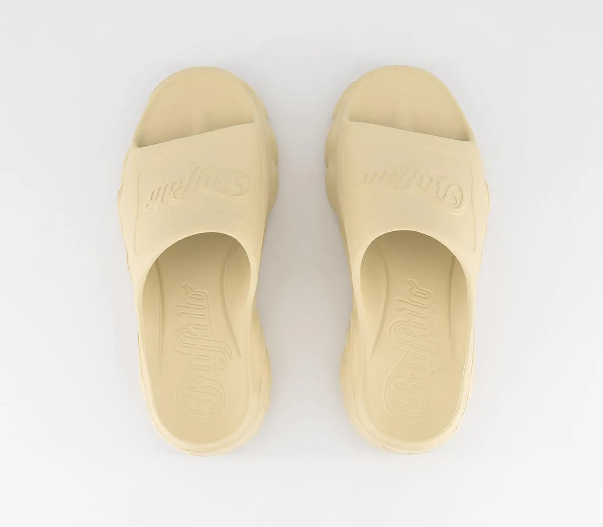 Womens Buffalo Cld Slides Cream