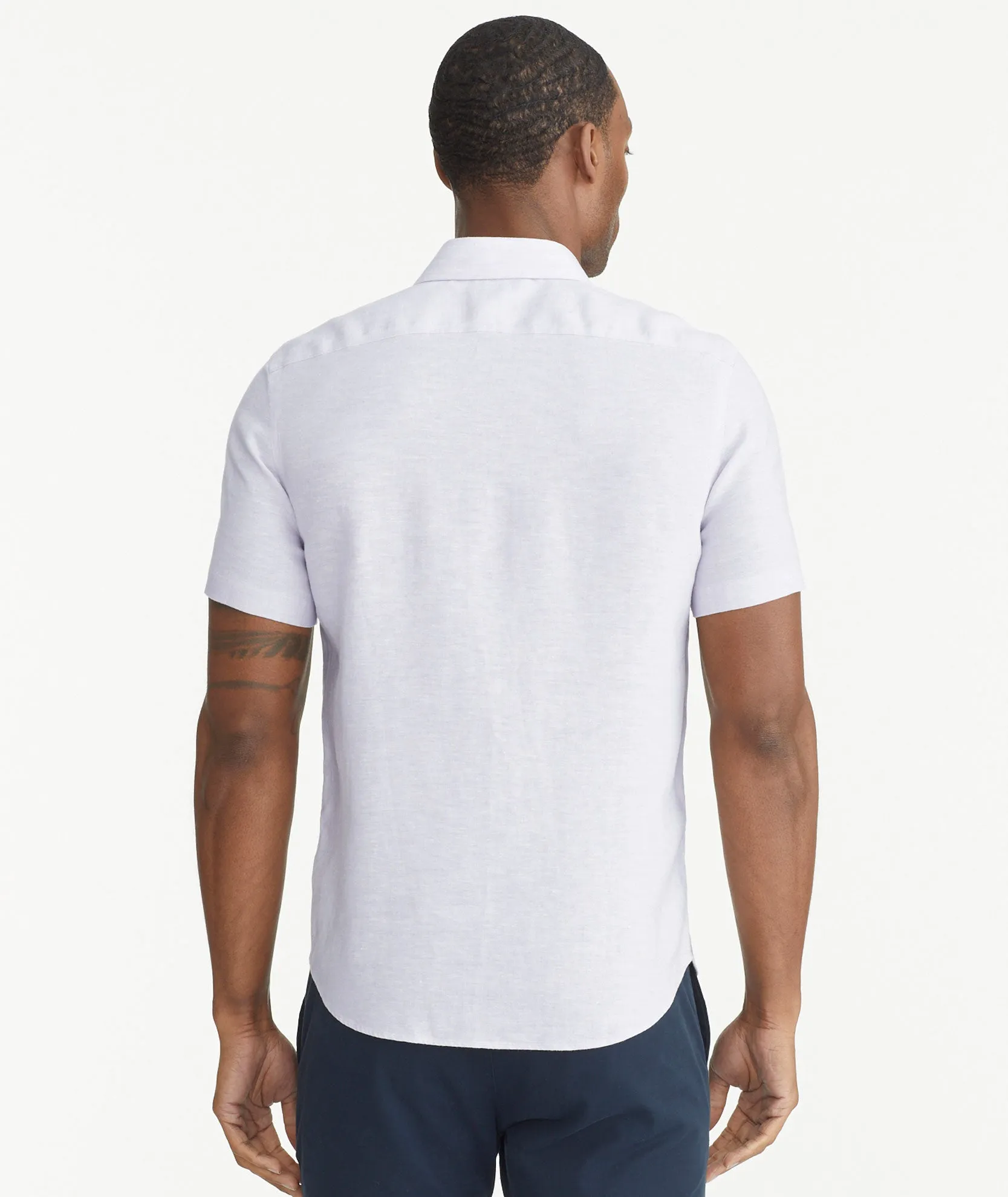 Wrinkle-Resistant Linen Short-Sleeve Cameron Shirt